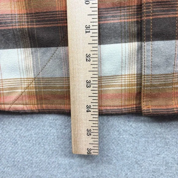 Alaskan Hardgear Boars Nest Flannel Shirt 2XL Tall Brown Plaid Stretch Duluth - Picture 6 of 13
